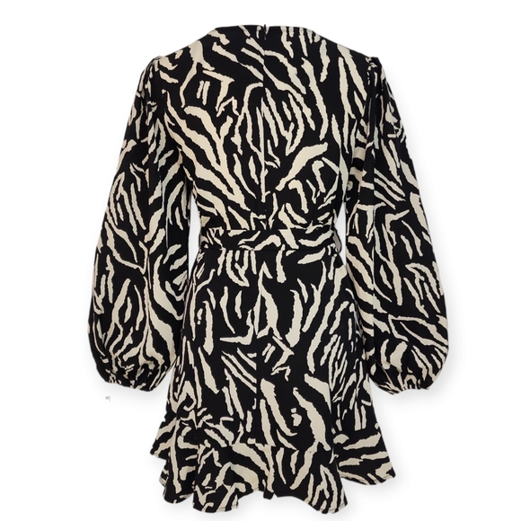 LoveRiche Animal Print Ruffled Mini Dress - Picture 4 of 10